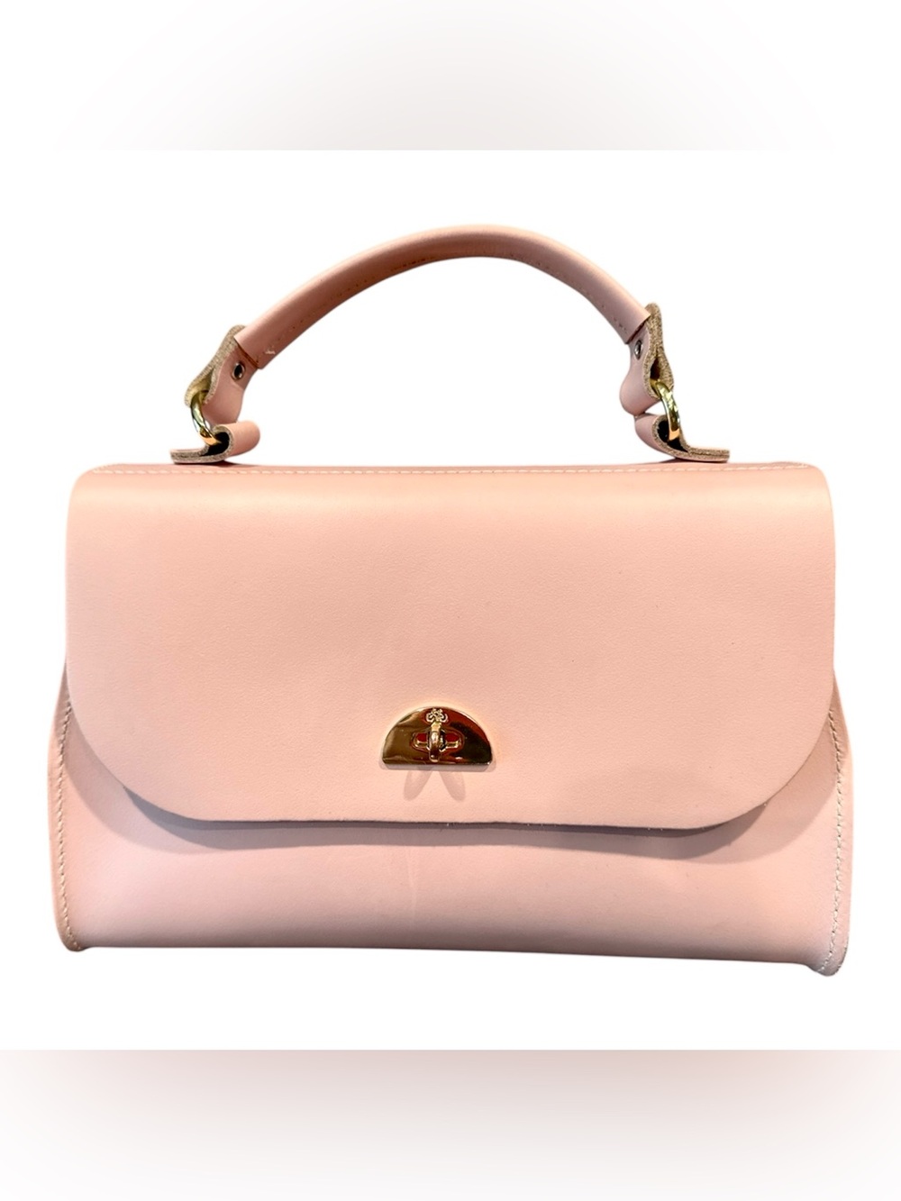The Cambridge Satchel Company Daisy Handbag Purse in Light Fondant Pink Saffiano